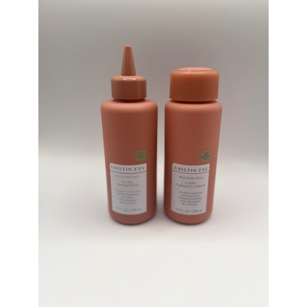 Kristin Ess Moisture Rich Curl Shampoo and Conditioner Set 10oz 90% Full Duo
